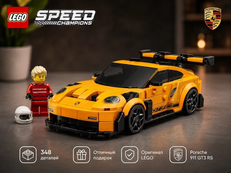 LEGO Speed Champions Porsche 911 GT3 RS 77239 | Оригинал | Новый 3