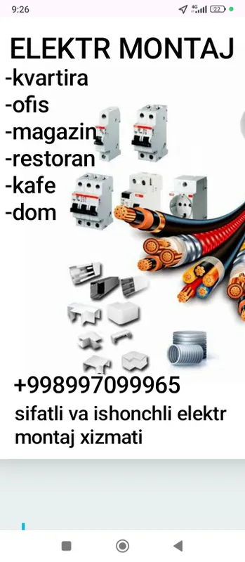 Elektrik ishlarini qilamiz