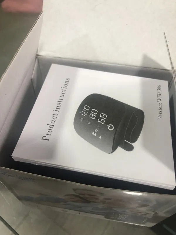 Тонометр на запястье пульс/давление USB кабель Аккумулятор Доставка — фото 2