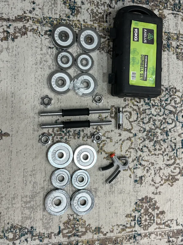 Gantel va shtanga (2in1) set - 15 kg, yangi — фото 6