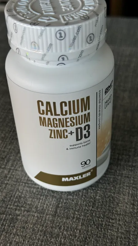 Maxler Calcium Magnesium Zinc+ D3 90 tablets. — фото 1