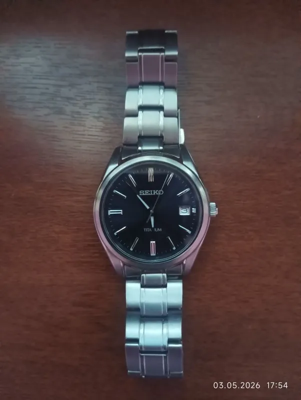 Часы SEIKO корпус и браслет с титана — фото 3