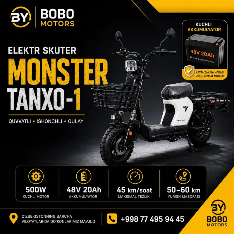 Monster Tanxo-1 Bobo Motors Skuter 1 Monster Tanxo-1 Bobo Motors Skuter 1