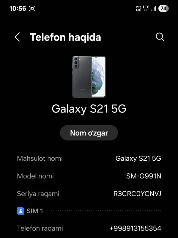 Samsug s21 5g sotiladi aybi yuq 2 Samsug s21 5g sotiladi aybi yuq 2