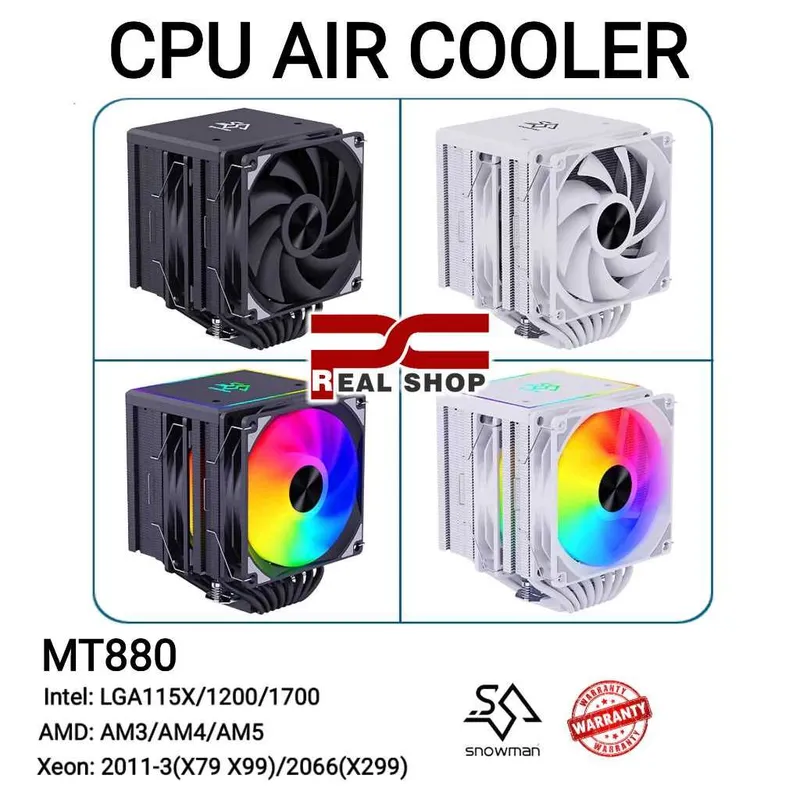 CPU Cooler SNOWMAN - Процессорные кулеры в ассортименте (Tower, Башня) — фото 1