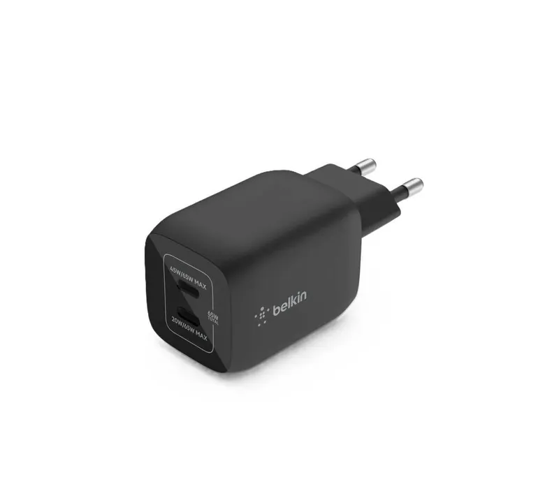 ( Сетевое ЗУ BELKIN 65W Dual USB-C GaN Charger Black — фото 2