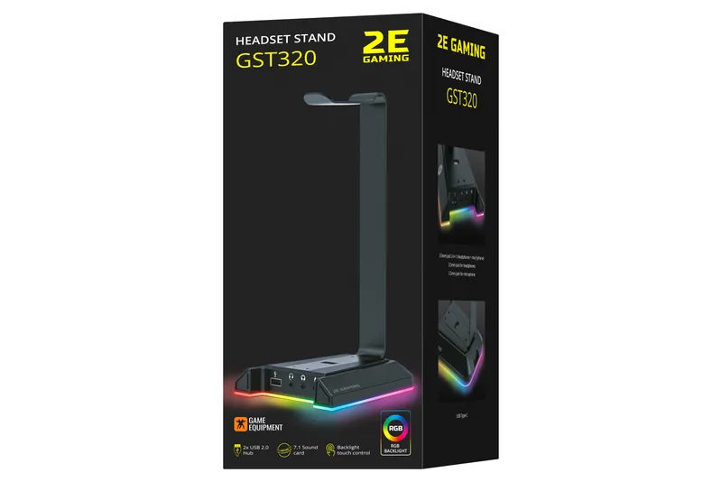 Подставка для игровой гарнитуры 2E GST320 RGB 7.1 8 Подставка для игровой гарнитуры 2E GST320 RGB 7.1 8