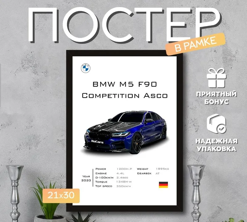 Постеры с авто в рамке — под любой вкус