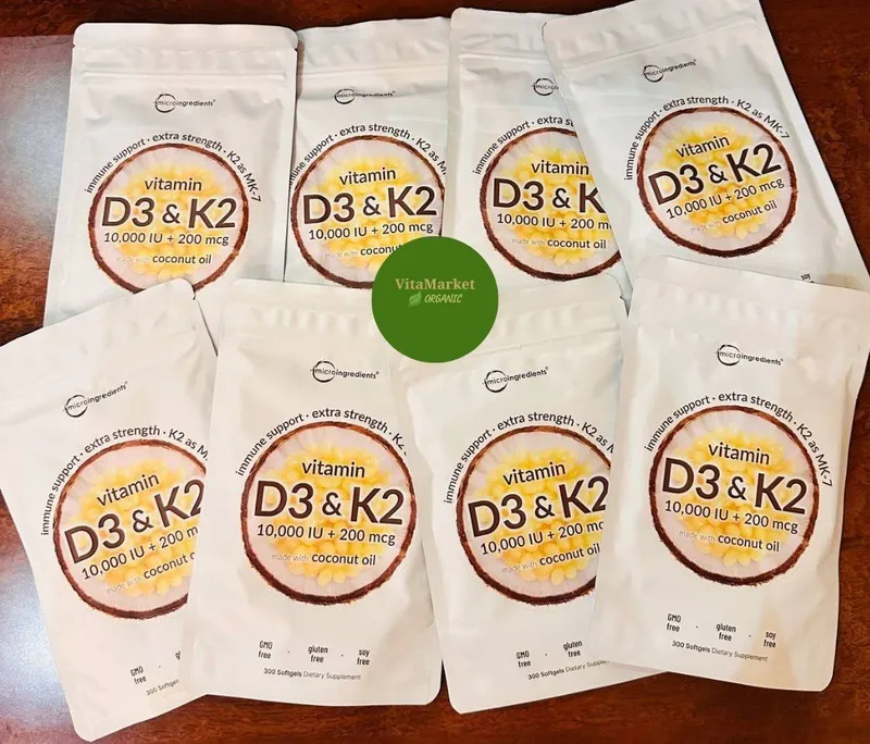 Vitamin D3 k2,10.000 iu+ 200 mcg, витамин д3 к2,Sifatli Va barakali