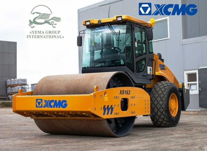 на складе! Одно вальцовый грунтовый виброкаток XCMG XS163j — фото 1