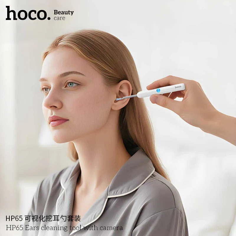 Hoco HP65 Визуальный ушной эндоскоп набор для чистки ушей с камерой — фото 2
