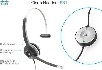 Наушник для операторов Cisco 531 CP-HS-W-531-USBA