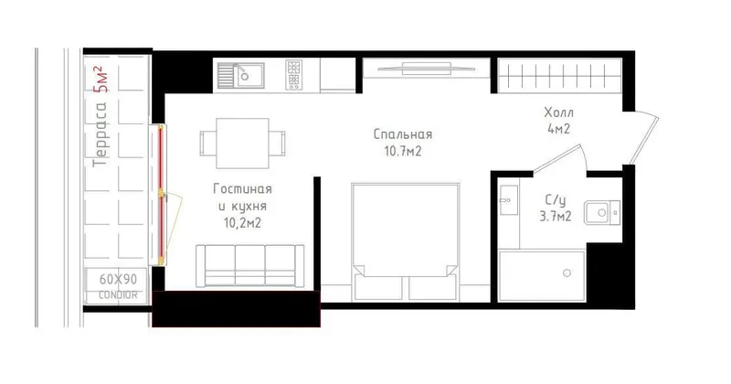 Продаётся уютная 2-комнатная квартира в новостройке ЖК Resim Tashkent с видом на парк Ашхабад 7