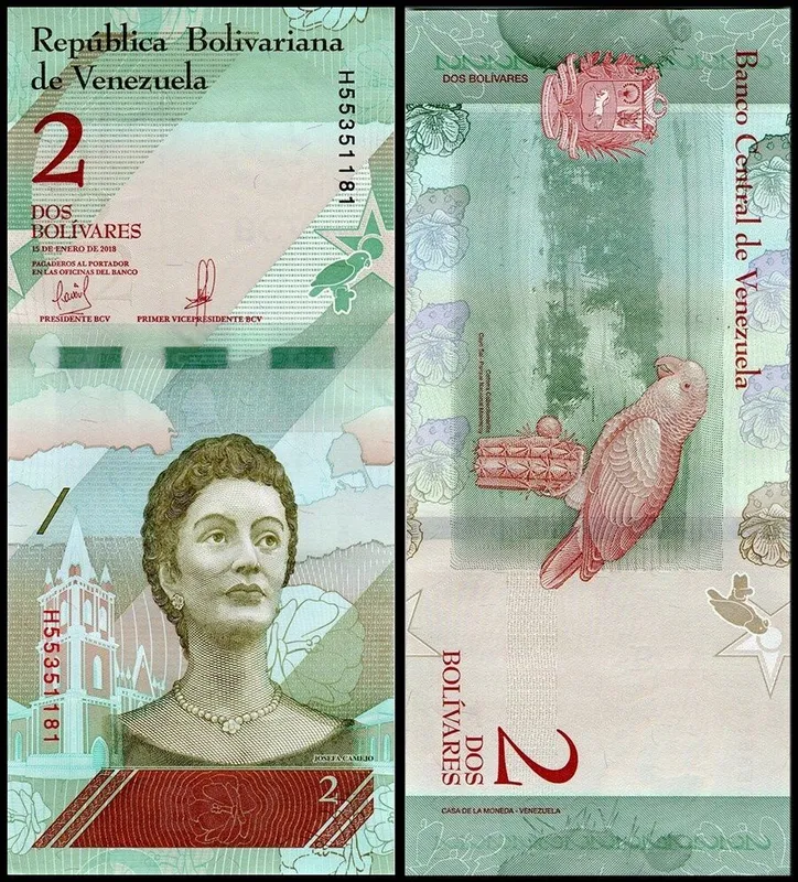 Veneseula pullarini sotuvda komplekt