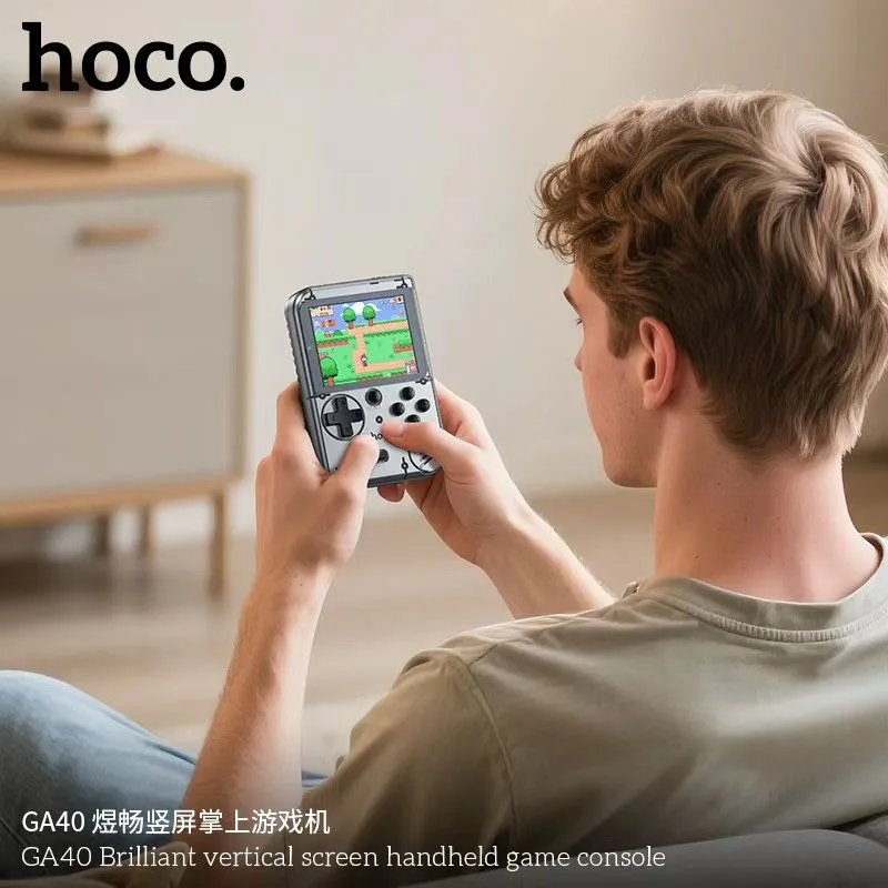 Hoco GA40 — Портативная ретро консоль 400 игр, цветной экран — фото 3