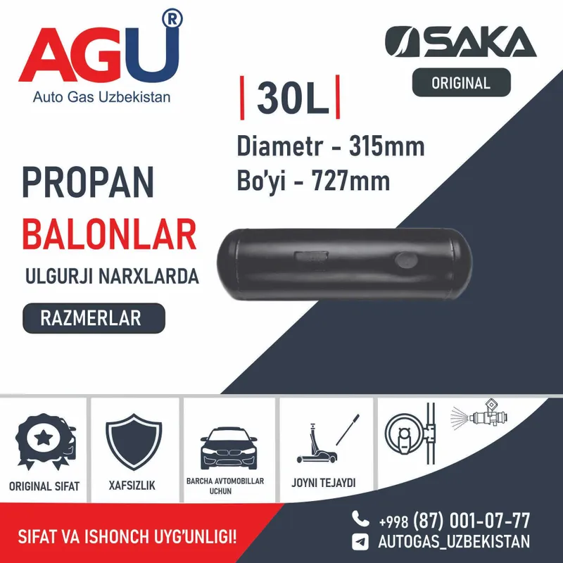 AGU Ulgurji narxlarda turkiya propan balonlari