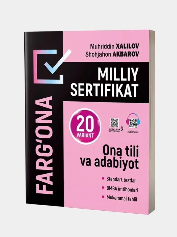 Доставка. milliy sertifikat ona tili va adabiyot test topshiriqlari 4 Доставка. milliy sertifikat ona tili va adabiyot test topshiriqlari 4