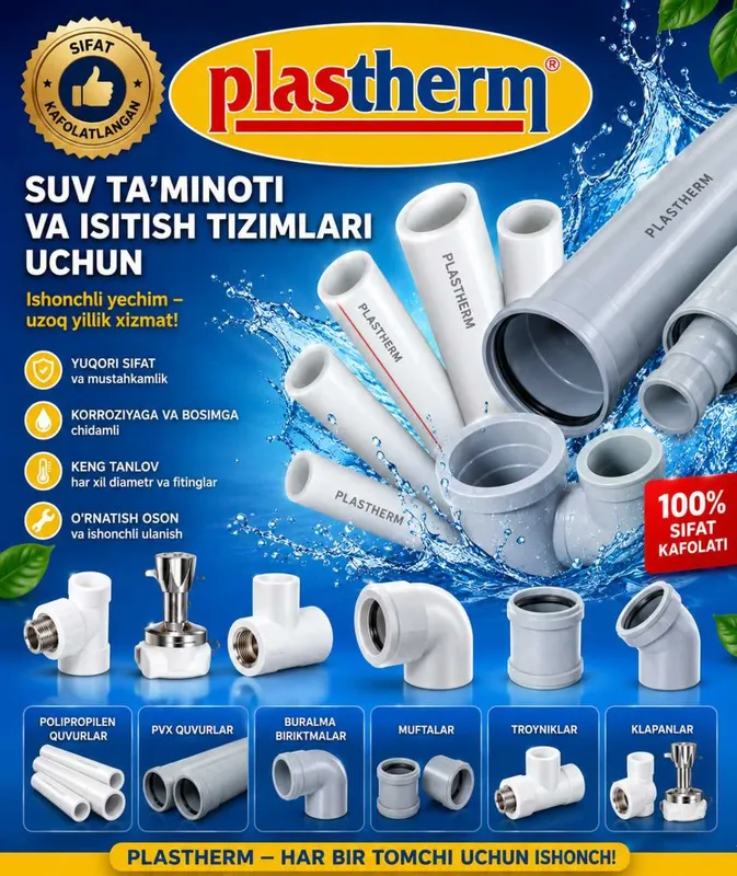 Plastherm Polipropilen Quvurlar va Fitinglar