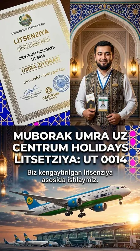 Centrum Holidays Билет Умра Andijon Uchun Muborak Umra Uzb Tur Paket 6 Centrum Holidays Билет Умра Andijon Uchun Muborak Umra Uzb Tur Paket 6