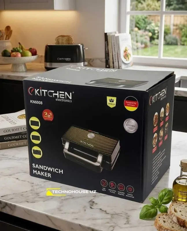 3 tasi 1 da: sendvich tayyorlagich / vafli pishirgich / mini-gril Kitchen 3