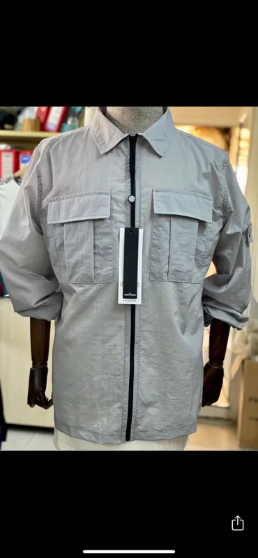 Мужская ветровка-рубашка Stone Island — фото 1
