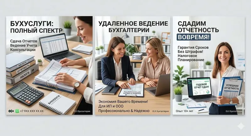 Бухгалтерские услуги для ИП и ООО