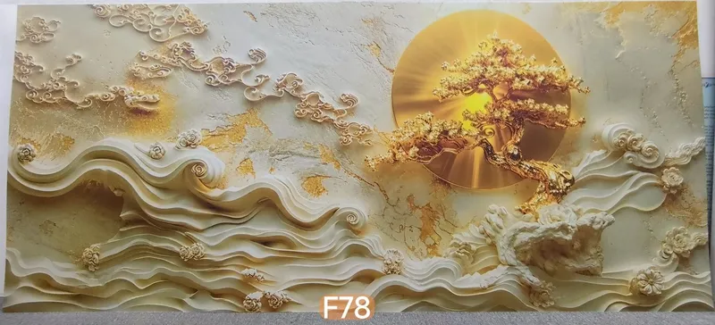 PVXdan 3D panellar va bambuk panellar 3