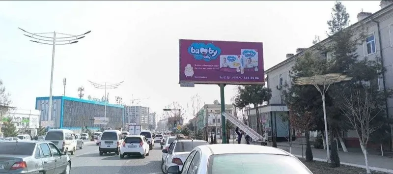 Nukusda bannerda reklama/Баннерная реклама в Нукусе/Tashqi reklama. — фото 5