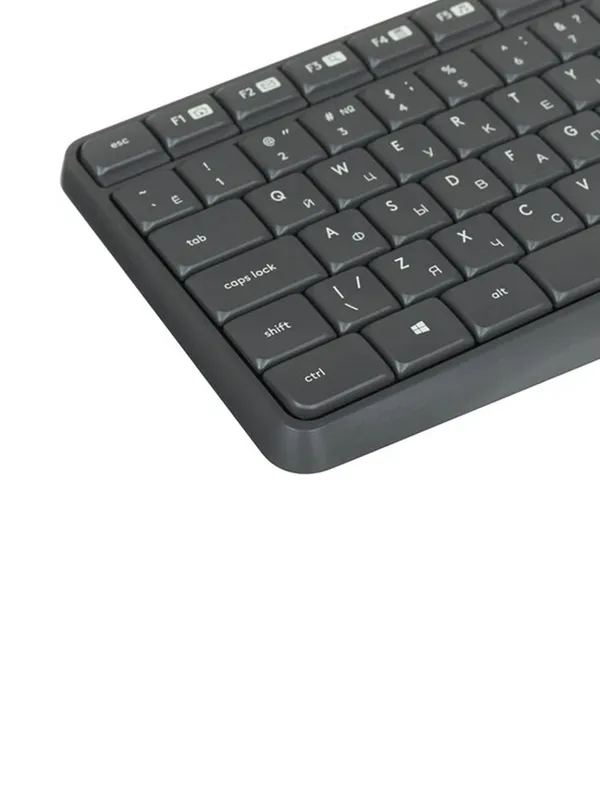 Клавиатура и мышь Logitech MK235, оптическая, беспроводная, мембранная, чёрная — фото 7