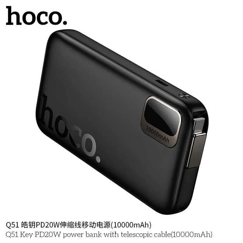 Hoco Q51 Key QC3.0 22.5W+PD20W 10000mAh Power Bank for iPhone 16 17 — фото 5
