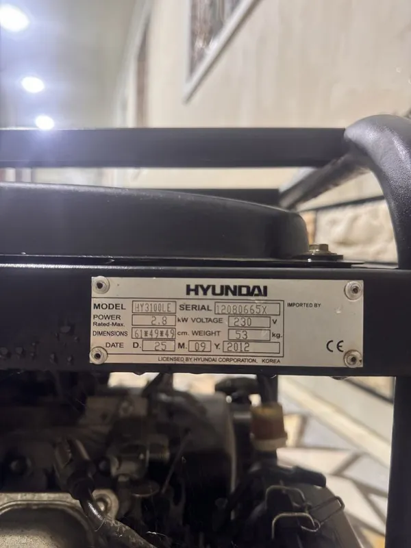 Genirator HYUNDAI Dvijok Движок Гениратор 2 Genirator HYUNDAI Dvijok Движок Гениратор 2