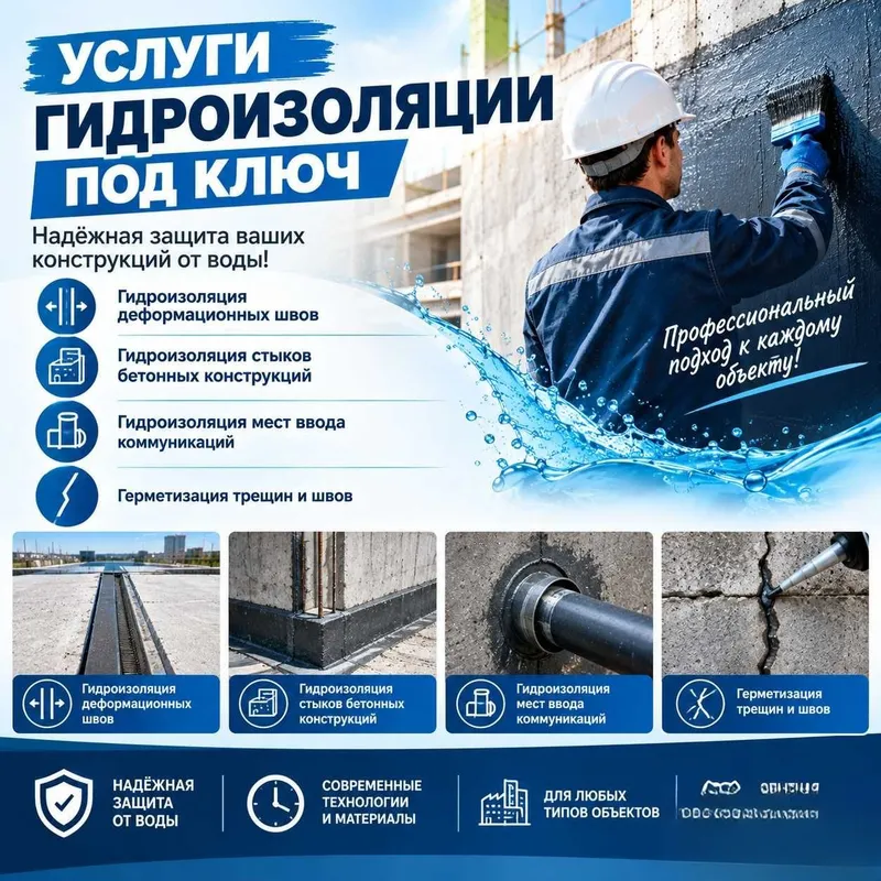 Защита влажных помещений, санузлов, бомбоубежищ, коллекторов и шахт 5 Защита влажных помещений, санузлов, бомбоубежищ, коллекторов и шахт 5
