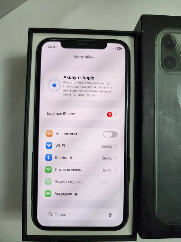 iPhone 11 Pro LL/A 256 ГБ, зелёный, полный комплект 5 iPhone 11 Pro LL/A 256 ГБ, зелёный, полный комплект 5