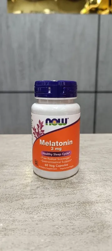 Now melatonin 3 mg 60 veg capsules