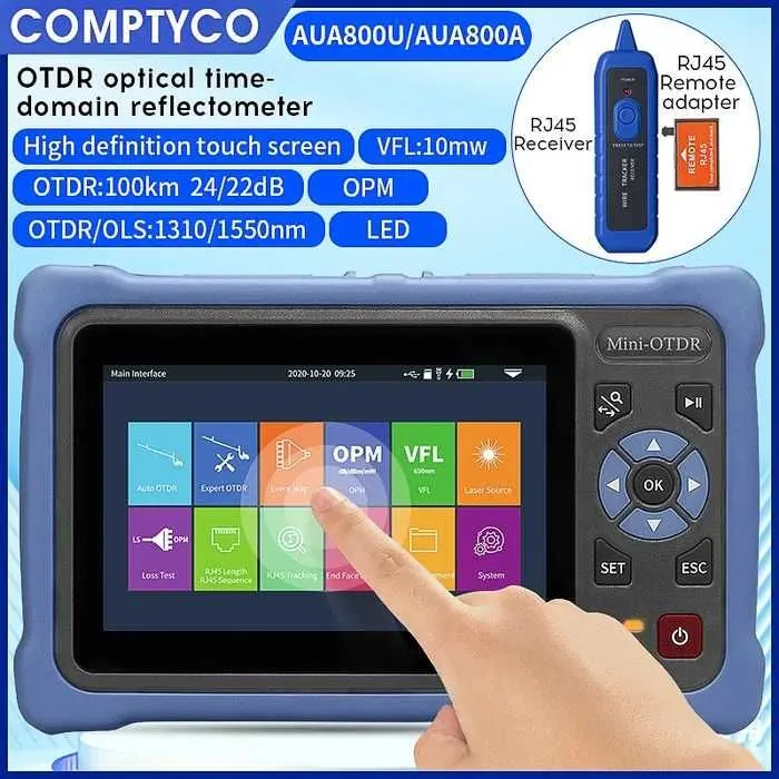 COMPTYCO AUA800U/AUA800A Mini OTDR – Optik Tolali Tarmoq Testeri — фото 1