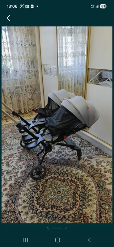 egizaklar uchun dron kolyaska va kir yuvish moshin — фото 2