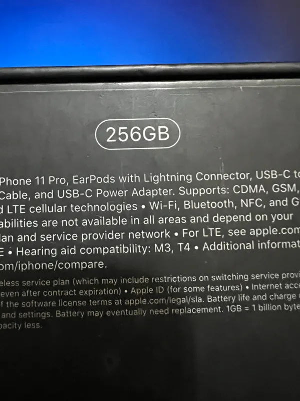 Iphone 11 pro 256 gb LLA 2 Iphone 11 pro 256 gb LLA 2