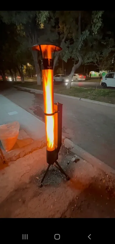 Уличный дровяной камин