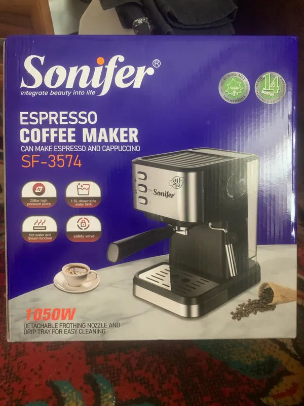 sonifer coffee maker yangi