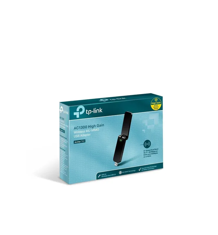 | Wi-Fi адаптер TP-Link Archer T4U AC1300 USB 3 | Wi-Fi адаптер TP-Link Archer T4U AC1300 USB 3