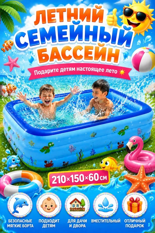 Бассейн семейный / Shishiriladigan basseyn Бассейн семейный / Shishiriladigan basseyn