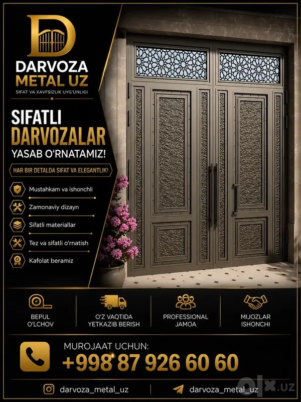 Darvoza o’rnatish xizmati Darvoza o’rnatish xizmati