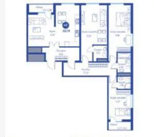 4-комнатная квартира в новостройке Regnum Plaza 1 4-комнатная квартира в новостройке Regnum Plaza 1