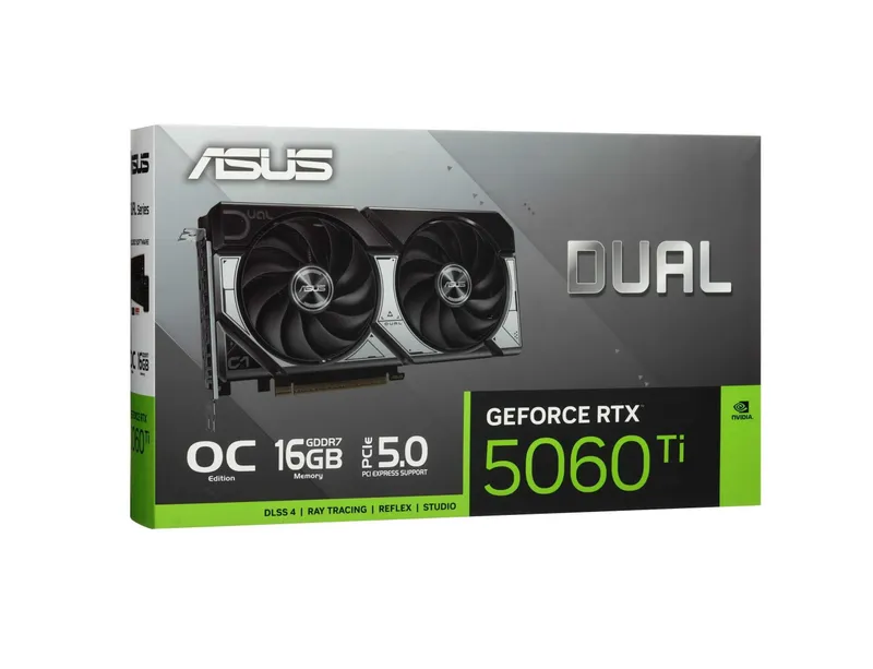 - Видеокарта ASUS Dual GeForce RTX 5060 Ti 16GB GDDR7 4 - Видеокарта ASUS Dual GeForce RTX 5060 Ti 16GB GDDR7 4