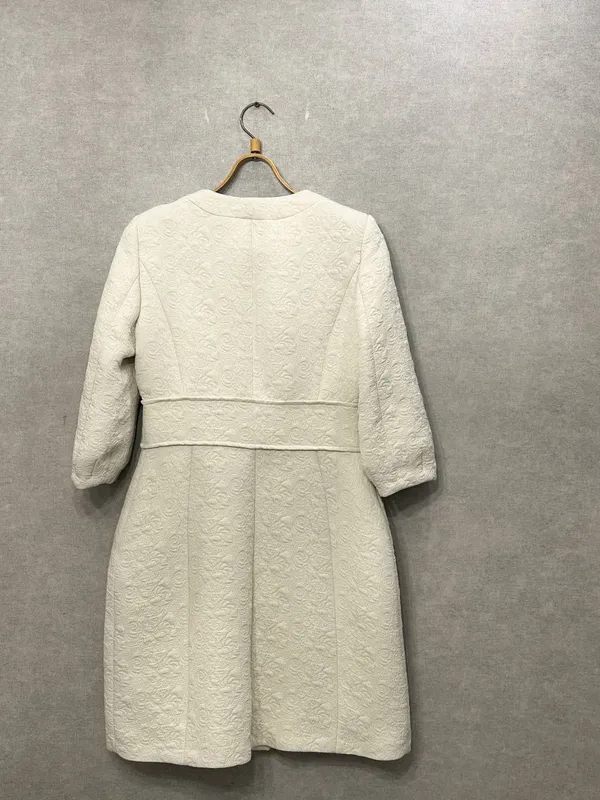 Кремовое пальто mango — фото 2