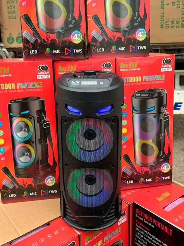 Bluetooth Kolonka Karaoke ZQS | Mikrofon + Pult | Kuchli Bass — фото 4