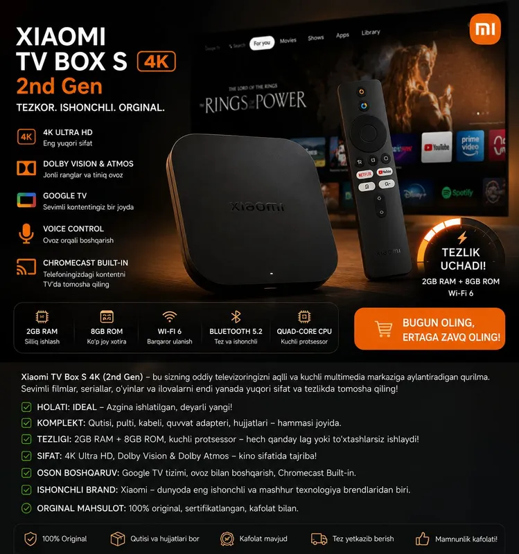 Xiaomi Tv Box S (2nd gen) — фото 1