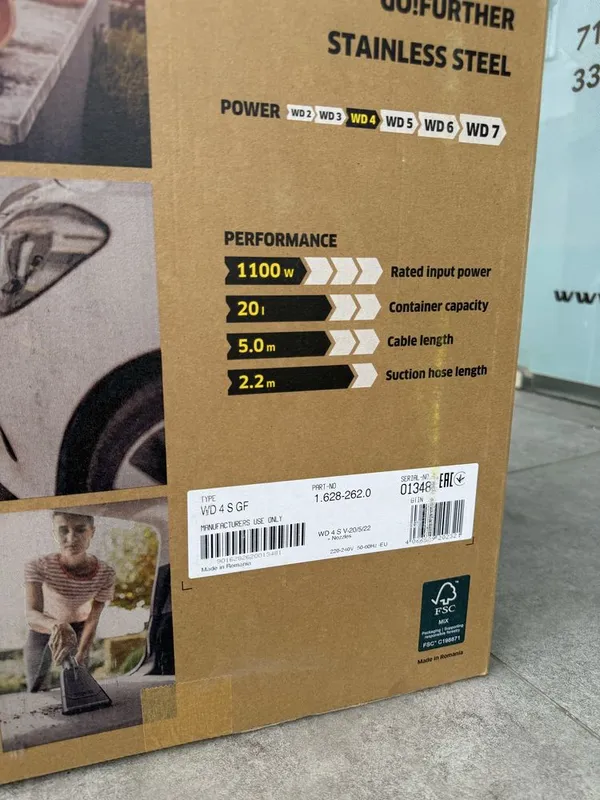 Karcher WD4 S GO suxoy/vlajniy 2 Karcher WD4 S GO suxoy/vlajniy 2