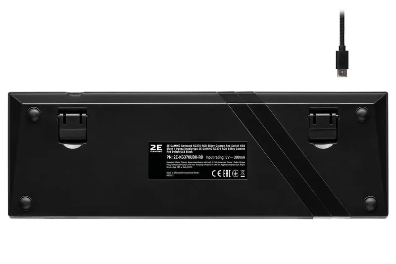; Игровая клавиатура 2E KG370 USB 68 key Gateron Red Switch Black 3 ; Игровая клавиатура 2E KG370 USB 68 key Gateron Red Switch Black 3