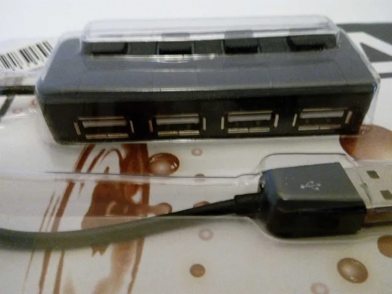 USB-хаб 4 порта USB 2.0 с выключателем — фото 1